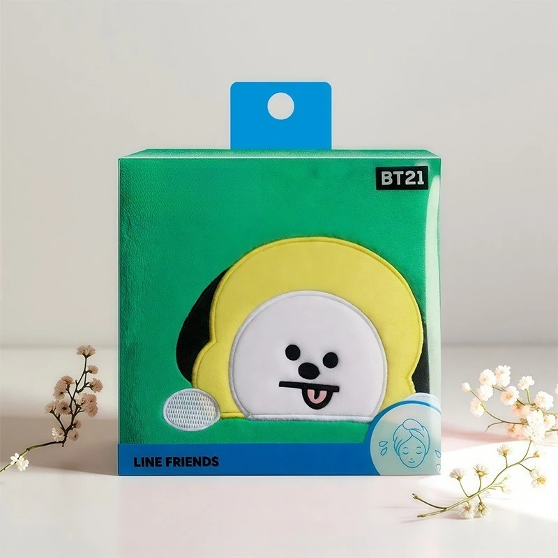BT21 Cooky RJ Koya Shooky Chimmy Haartrockenmütze mit hohem Farbwert, Cartoon-Druck, verdickt, wasserabsorbierend, schnell trocknend, Duschhaube – Detail 4