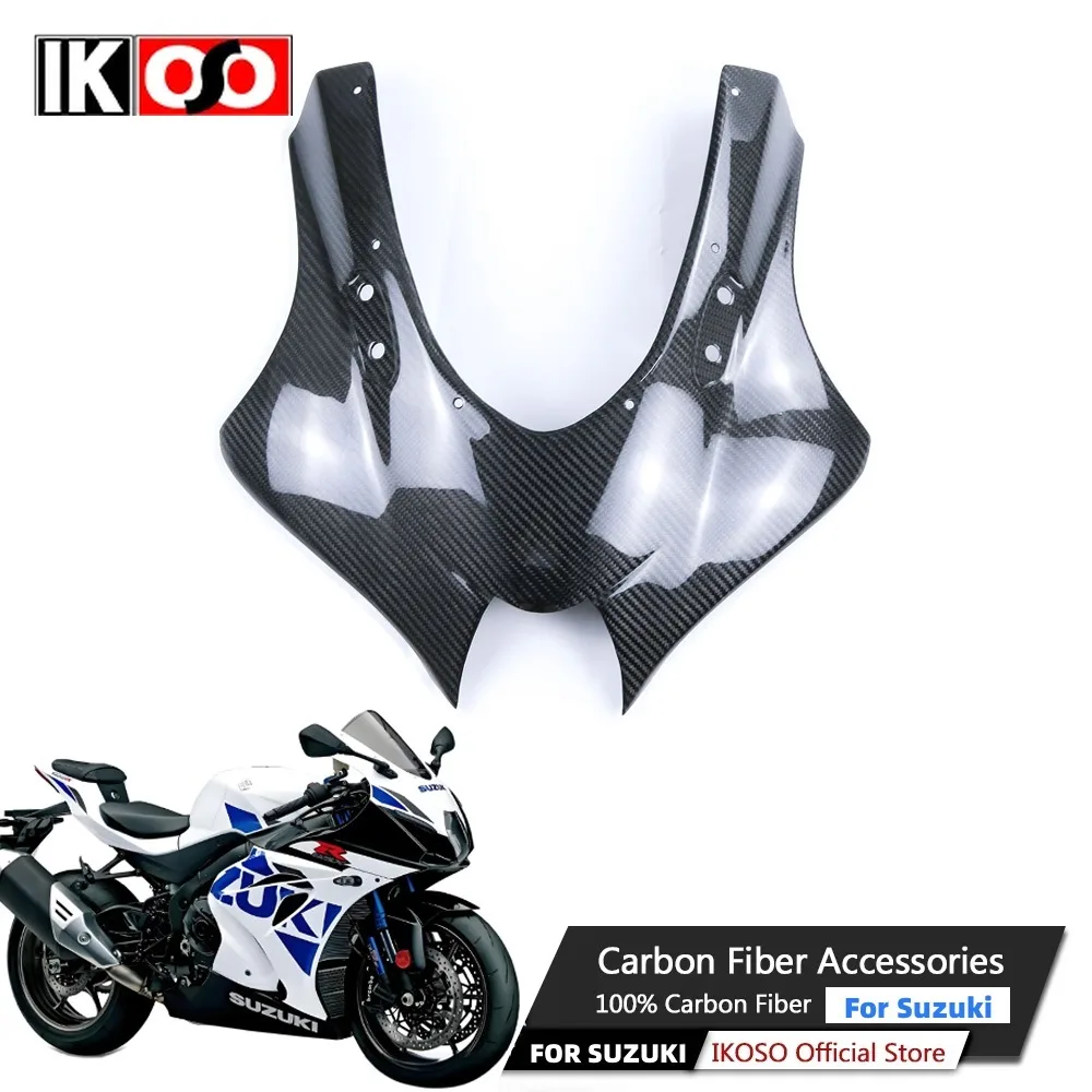 

For Suzuki GSX-R 1000 2017-2024 Motorcycle Front Hood Pure 3K Full Carbon Fiber Decorative Cover fairing Motorcycle Accessories