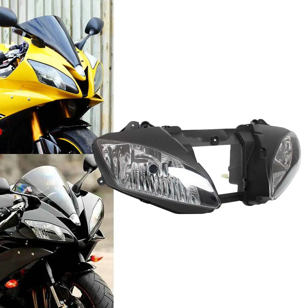 

For Yamaha YZF R6 YZFR6 2006-2007 Moto Headlight Front Head Light Lamp Housing Headlamp Assembly Kit Motorcycle Lighting Parts