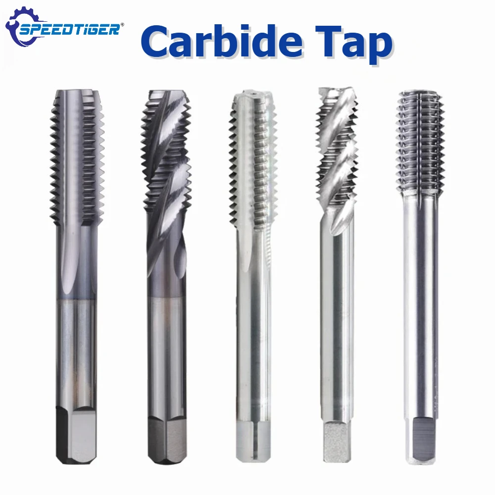 SPEEDTIGER Tap or Extrusion Tap Straight Spiral Flute HRC60 CNC Thread Cutter Tool M2 M3 M4 M5 M6 M8 M10 M12 M14 M16 M18 M20