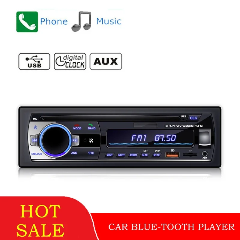 

Car MP3 Player Bluetooth-compatible Hands-free Car Radio Stereo Remote Control MP3 Decoder Board Supports USB Card Autostereo