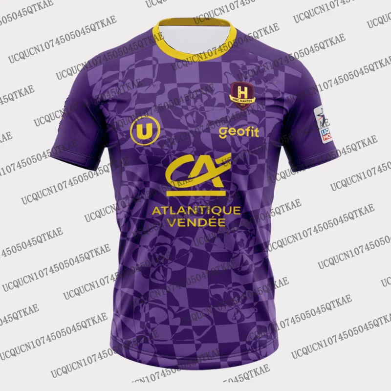 25/26 nouveauté Nantes Handball Jersey mode décontracté surdimensionné Sport à manches courtes adulte et enfant respirant séchage rapide vêtements de Sport