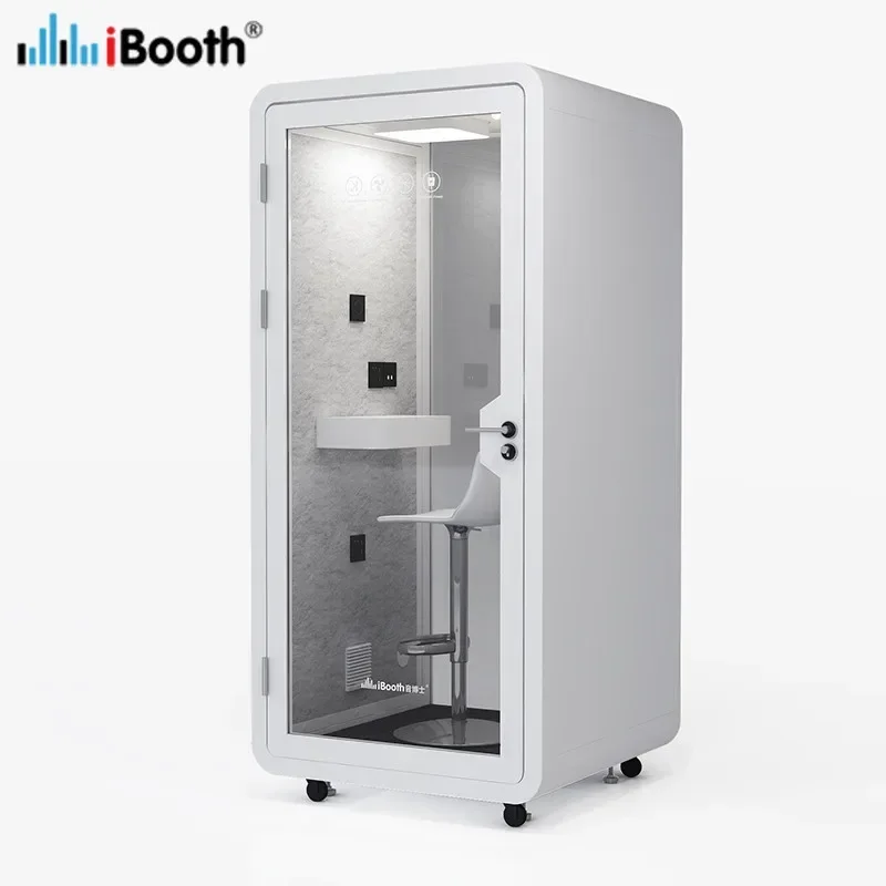 Phone Booth 30db Office Pod Acoustic Movable Silent Commercial Workplace Private Meeting Booth Bar Spare Space Indoor