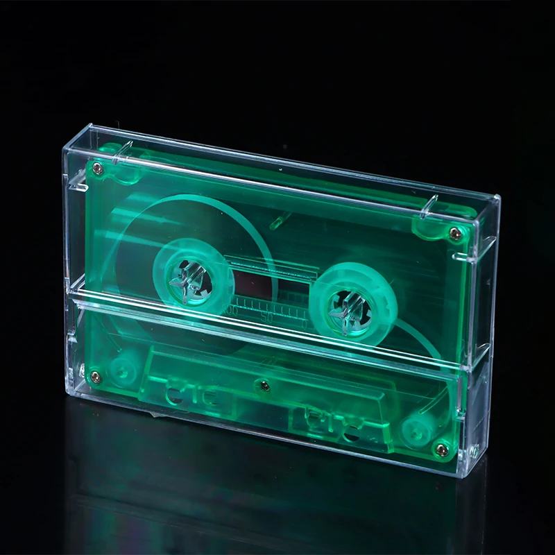 1Pc Cassette Tape scatola di immagazzinaggio trasparente Audio registrazione magnetica custodia a nastro vuoto scatola antipolvere