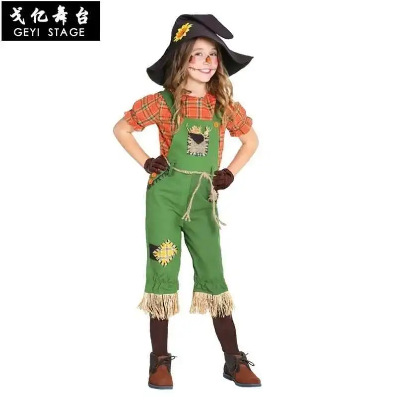 

Unsex Halloween Cospaly Costume The Wizard Of Oz Pumpkin Patch Scarecrow Carnival Party Horror Ghosts Clown Fancy Dress