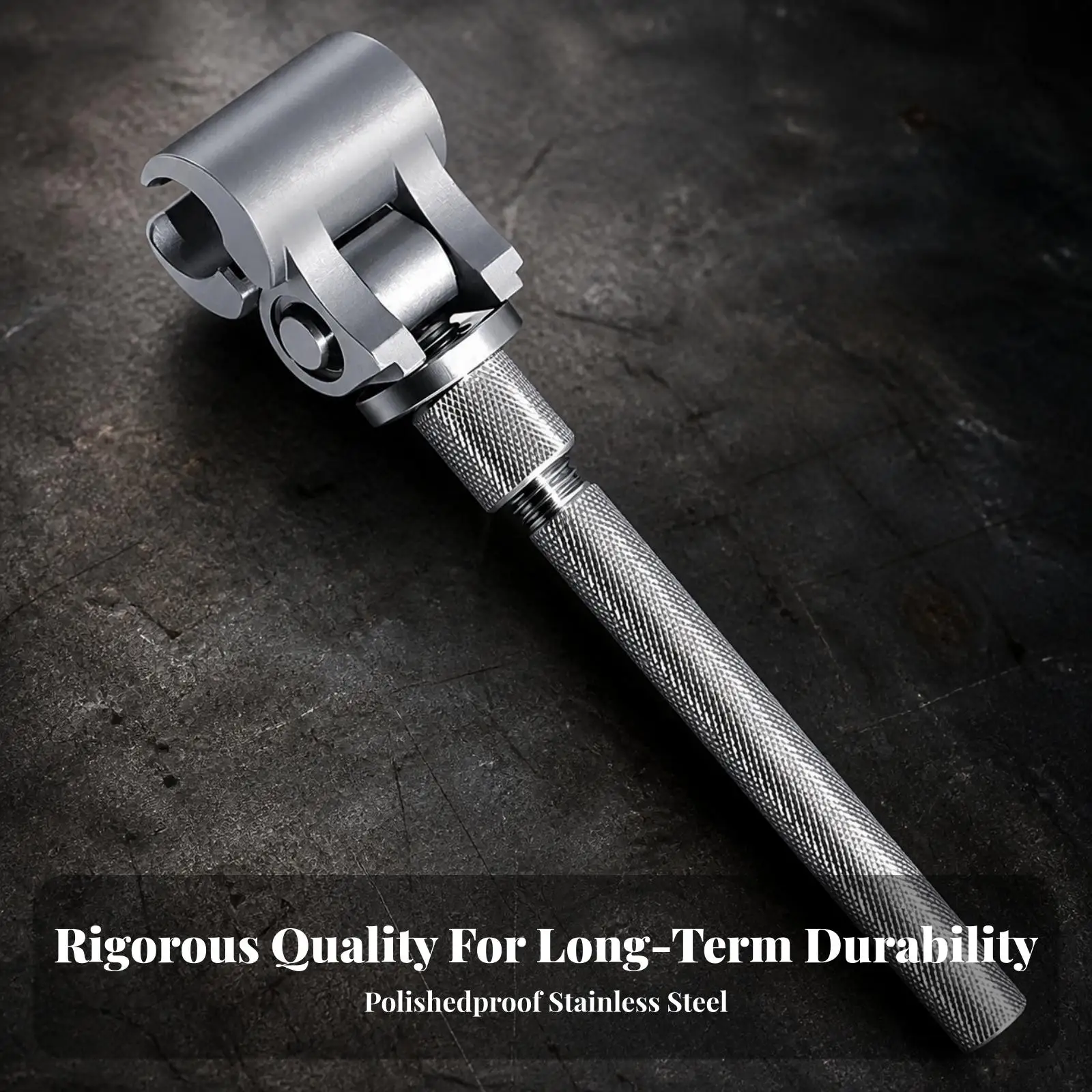 Hinge Adjustment Wrench Stainless Steel Portable Tool for Door Frame Clearance Work with Secure Non Slip Grip