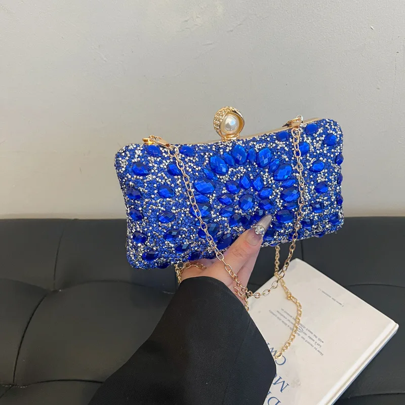 

Luxury Women Colorful Diamond Wedding Party Evening Bags Designer Girl Birthday Gift With Rhinestone Clutch Purse Wallet Handba