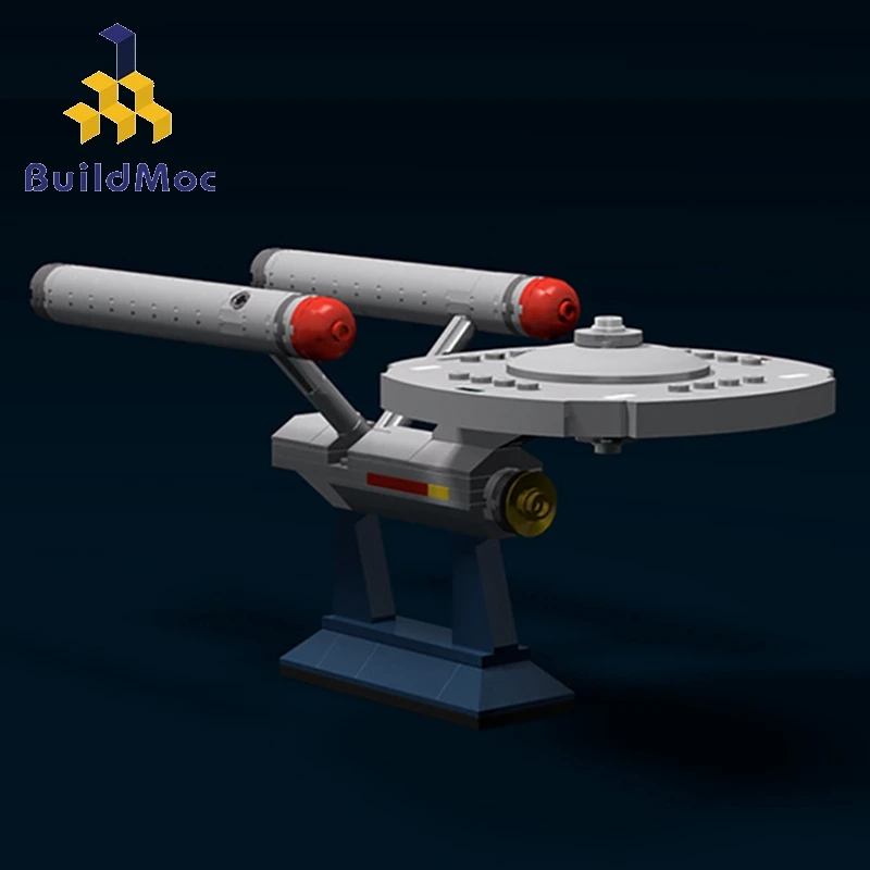 Buildmoc 12916 Star Treks-Series Spaceship Toys NCC-1701 Enterprise D Blockade Runner Set Educational Building Blocks Kids Gifts