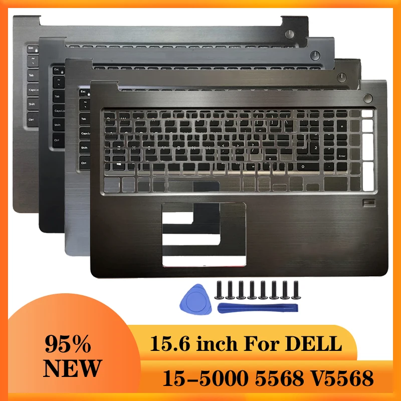 

95% NEW For Dell Vostro 15-5000 5568 V5568 Laptop Palmrest Upper Case Backlit keyboard FCN57 0FCN57