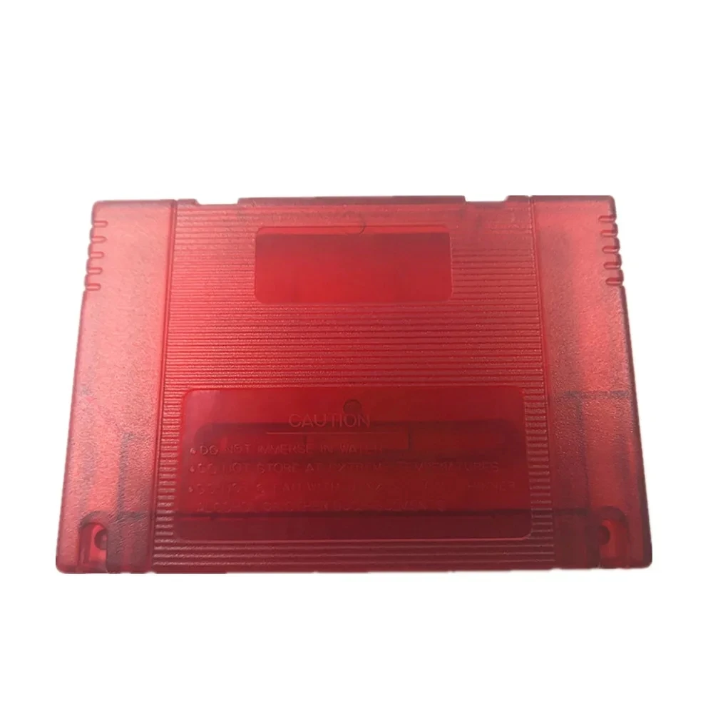 

100pcs EU Version Transparent Red Plastic Shell For SNES SFC