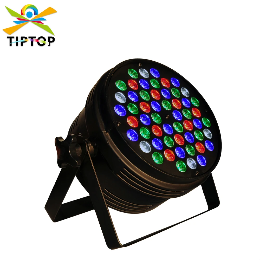 

TIPTOP TP-P63 54 x 3W RGBW Led Small New Flat Aluminum Professional Par Light Disco DMX 512 Europe DJ Lighting China Supplier