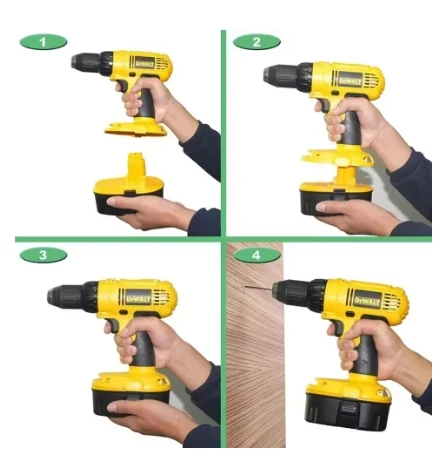 Baterie Ni-MH pro Dewalt DC9096 DE903918V 12800/6800/9800mAh DE9096 DE9098 DE9503 DC212 DC330, náhradní baterie pro akumulátorovou vrtačku - náhled 4