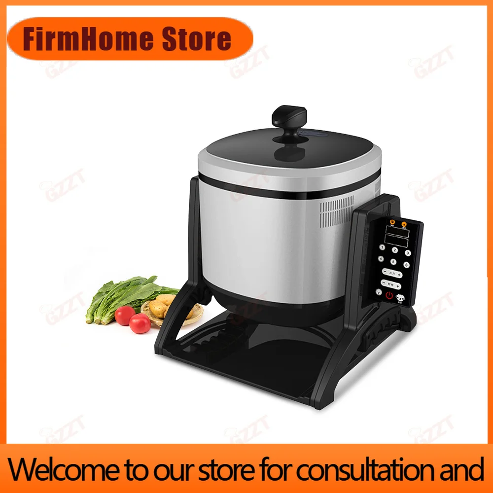 FirmHome Store121hot 6 Litres 9 Litres Home Commercial Electric Eco- Friendly No Smoke Baked Intelligent Stirring Fry Pan Machin