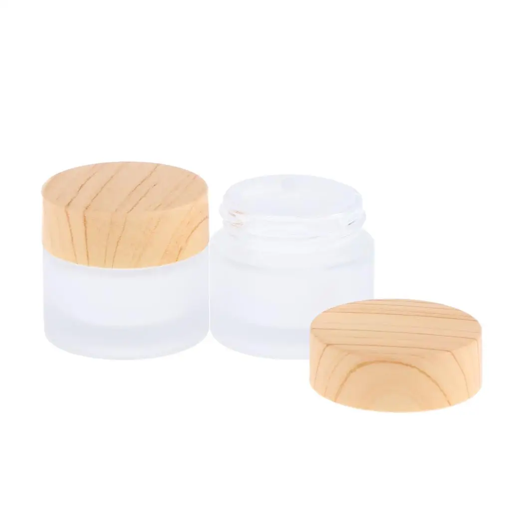 Mini garrafa de amostra, cosméticos Maquiagem Jar, creme Lip Balm, 3-10Pack, 2 pcs
