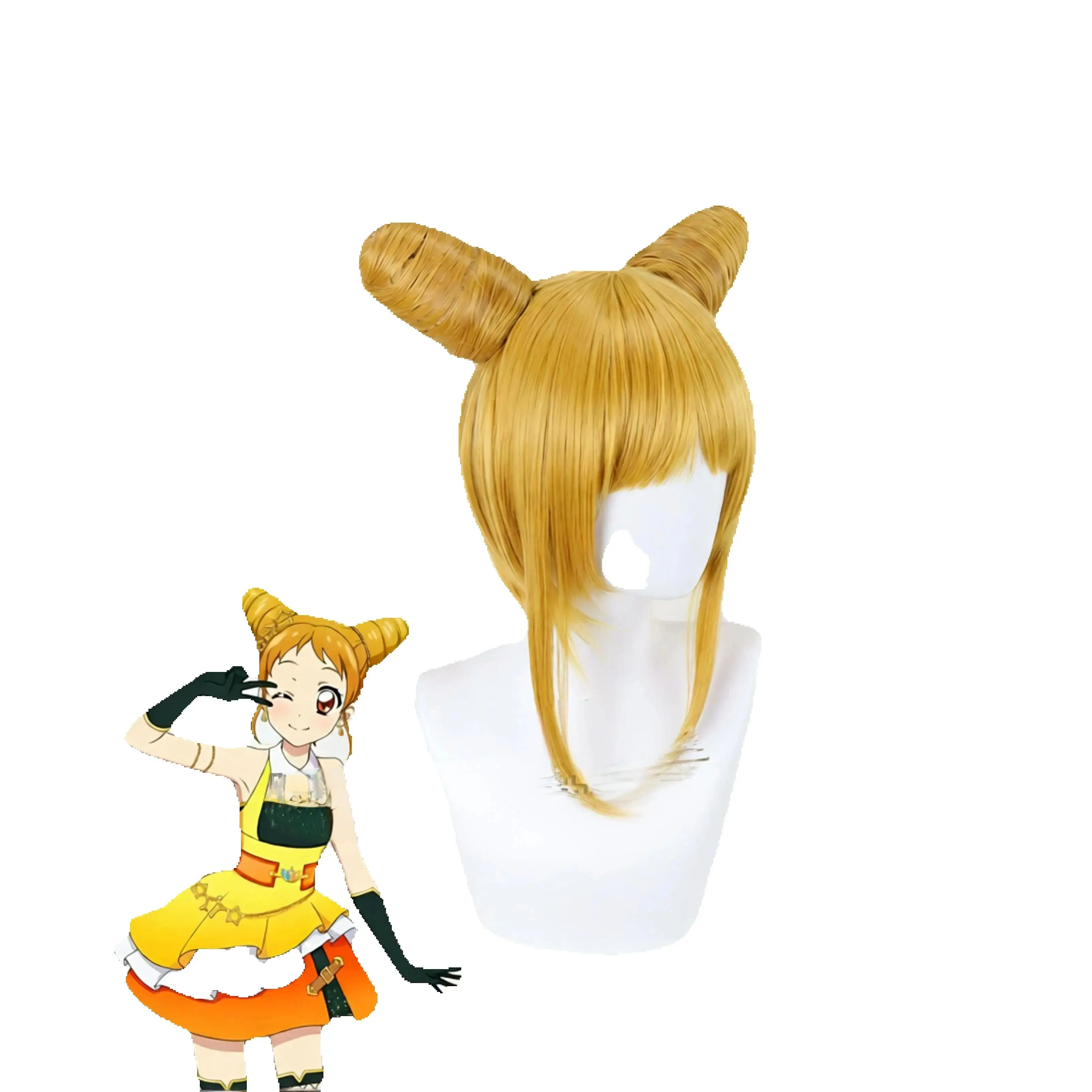 شعر مستعار تأثيري لأوتومي أريسوغاوا أيكاتسو! شعر مستعار تأثيري COS Arisugawa Otome Idol نشاط شعر مستعار مخصص