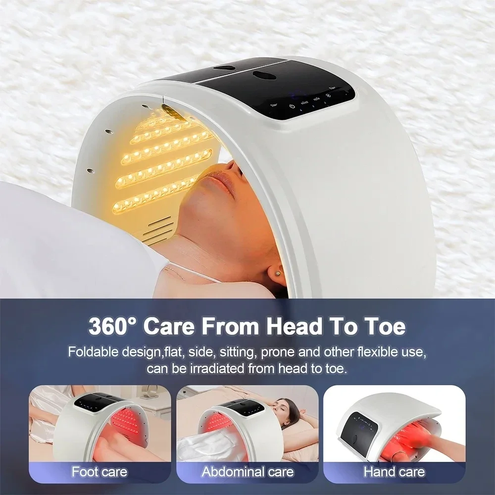 7 Colors LED Photon Machine Skin Rejuvenation Acne Skin Care With Nano Spray Skin Moisturizing Face&Body Mask Beauty Home Use