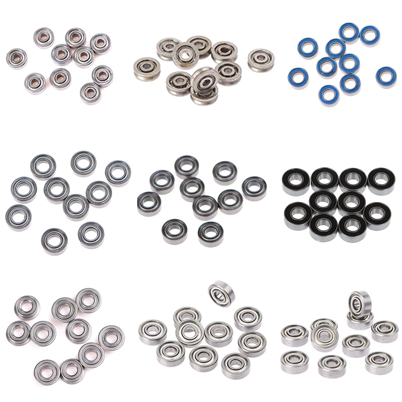 10PCS Mini Miniature Bearings MR63zz 694ZZ 686ZZ 623ZZ V623 MF63ZZ F693ZZ MR115zz MR115-2RS MR105-2RS  3D Printer Parts