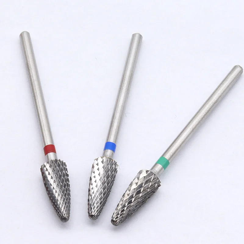 Hot Russia Burs Small Professional Nail Art Electric Drill Machine Manicure Pedicure Accessories Carbide Nail Drill Bit