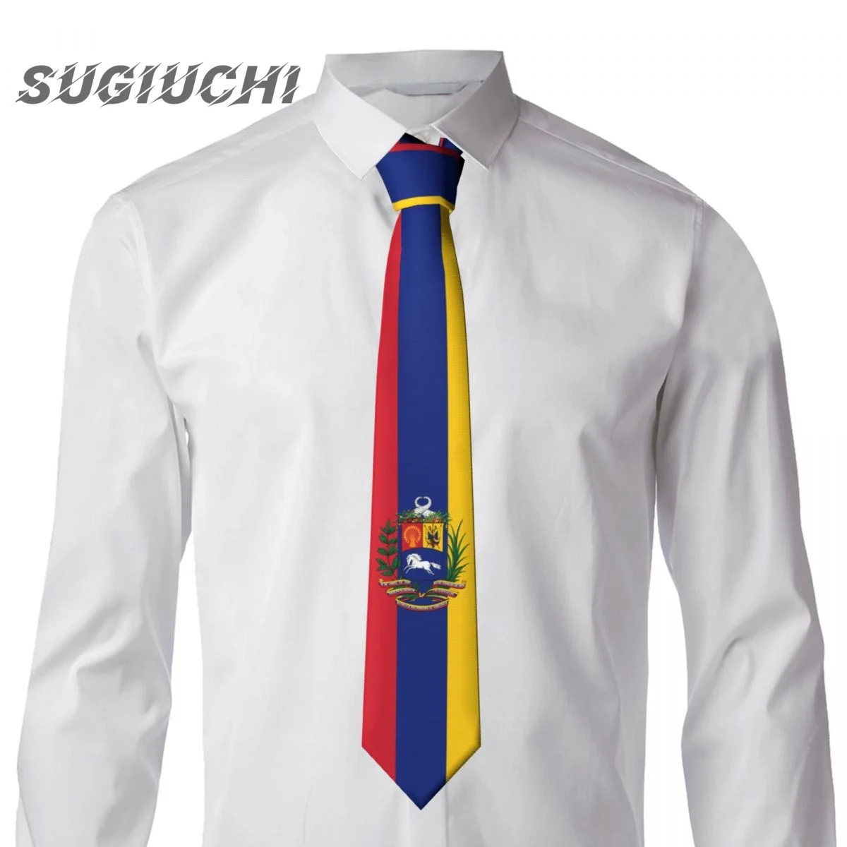 Venezuela Country Flag Neck Ties For Men Women Casual Plaid Tie Suits Slim Wedding Party Necktie Gravatas