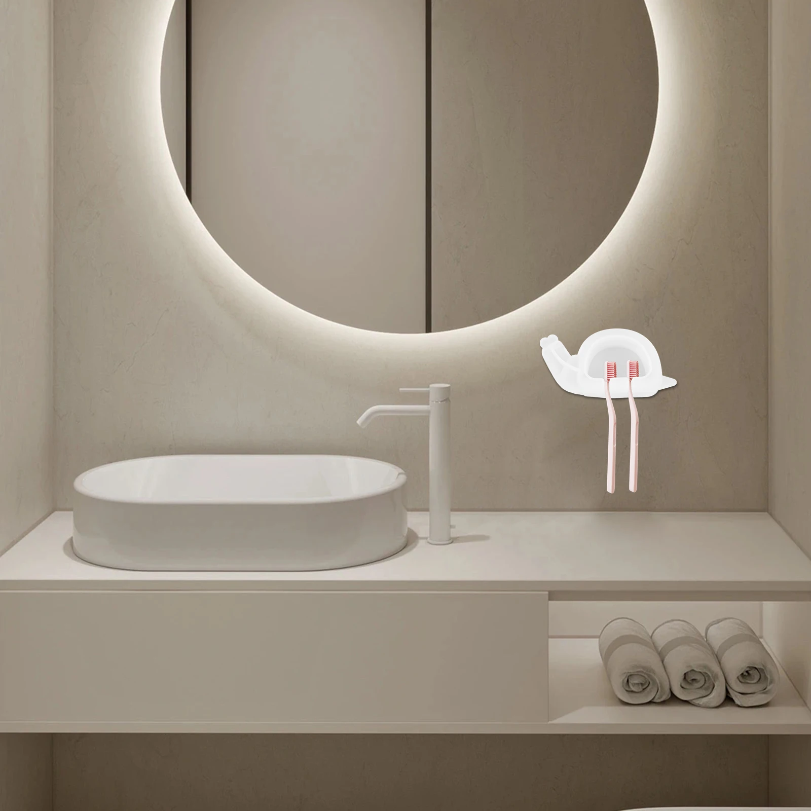 

Snail Toothbrush Holder Silicone DIY Mold Fun Bathroom Organizer Snail Shape Craft Silicone Mold for Resin Epoxy