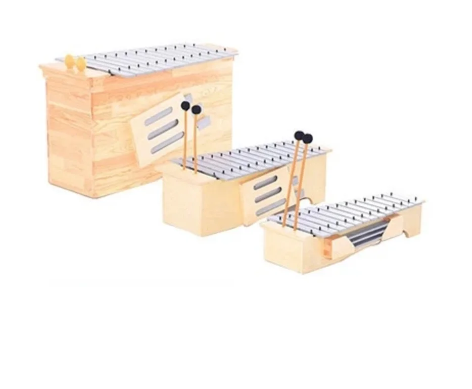 Aluminum Xylophone 13 tones Complete set includes Treble, midrange and bass tonal modification Box type percussion instrument