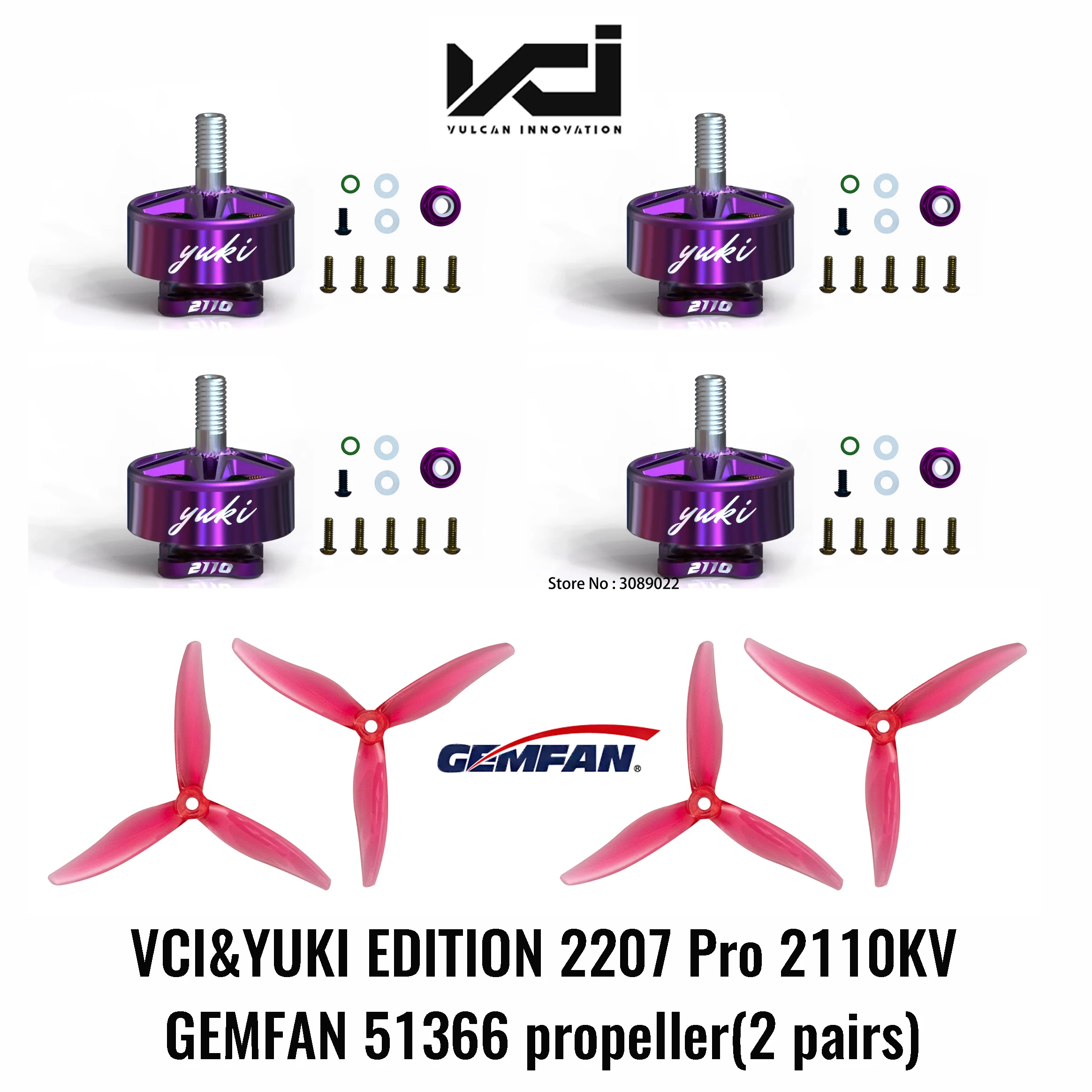 VCI HOBBY 2207 Pro 2110KV 6S FPV Bürstenlosen Motor CW CCW GEMFAN 51366 für FPV RC Multicopter Freestyle Racing Drohnen DIY TEILE