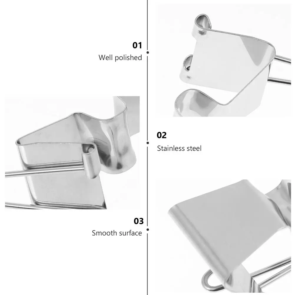 4 Pcs Canvas Clip Oil Painting Clips Picture Frame Stainless Steel Clamp Drawing Board