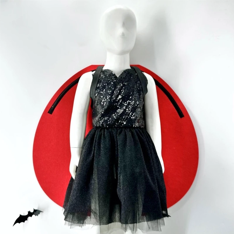 Ladybird Wing hoofdband voor meisje, Halloween Ladybird Insect Fancy Dress up Outfit