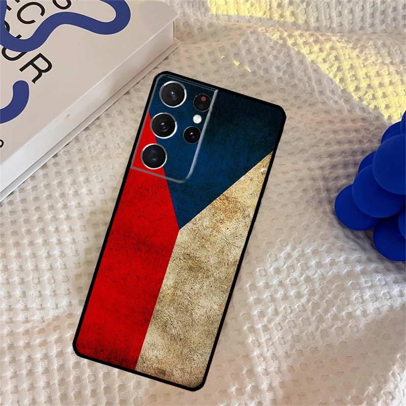 Czech Republic Czech Flag Case For Samsung Galaxy S23 S22 S21 Ultra S20 FE S8 S9 S10 Note 10 Plus Note 20 Ultra Cover