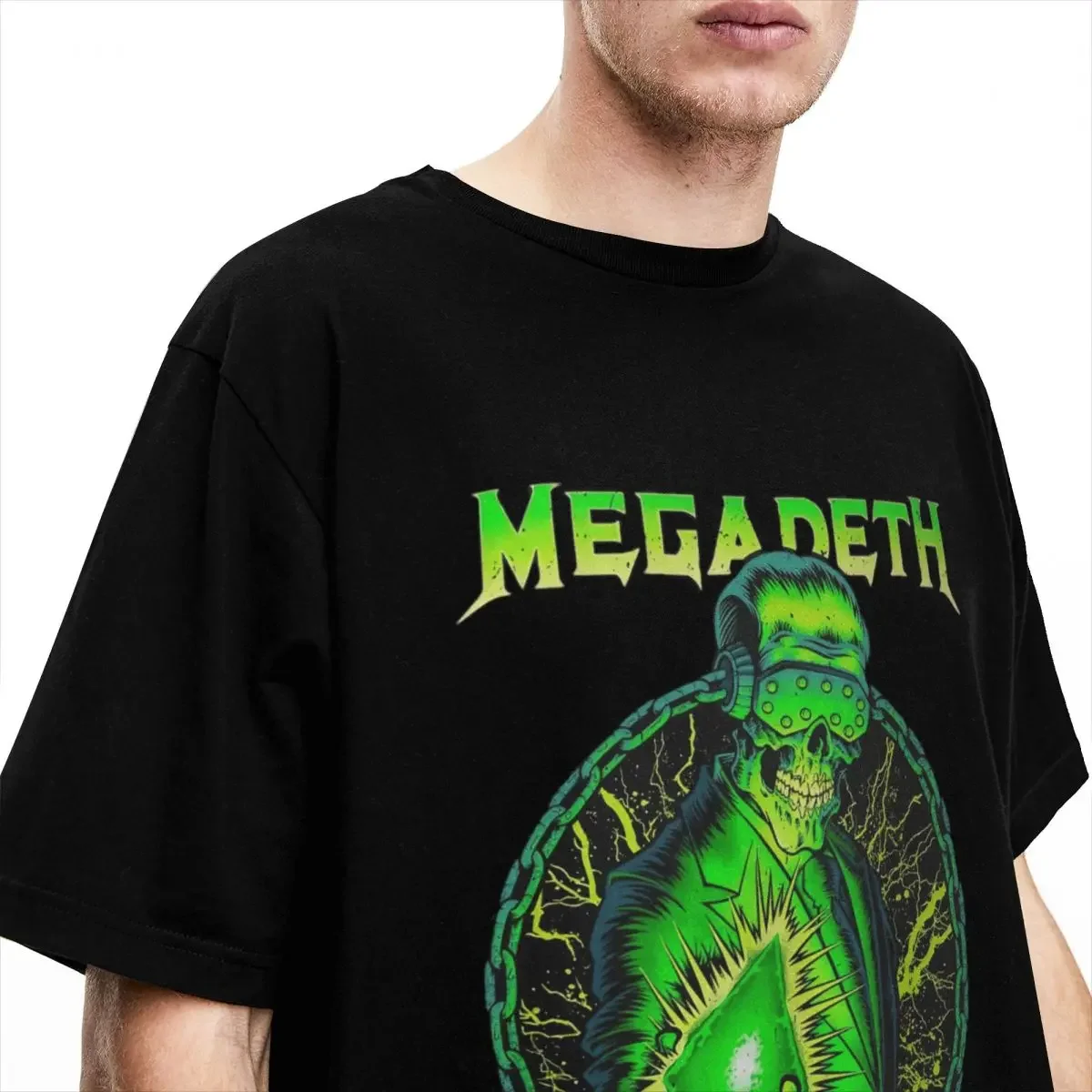 Megadeths Metal Band Merch T-Shirts Men Women Skeleton Vintage 100% Cotton T Shirt Crewneck Short Sleeve Graphic Printed Cloth