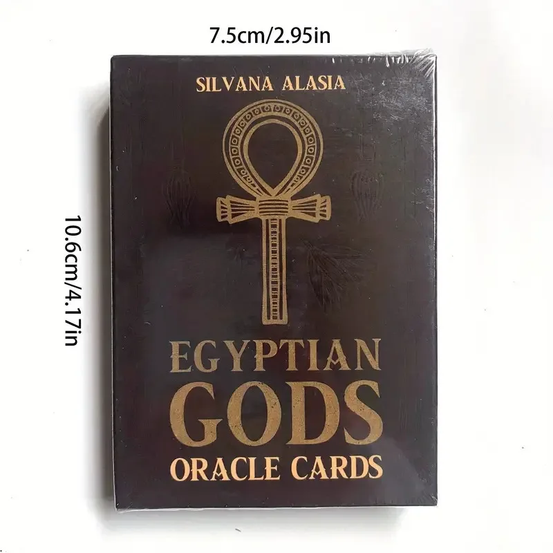 Egyptian Gods Oracle Cards - Tarot-Style Divination Game, Historical Mythology Board Game,  Uncover Ancient Egyptian Mysteries