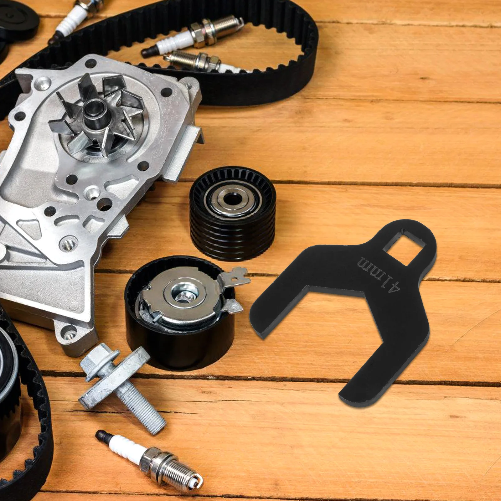 

Timing Belt Wrench 41MM Metal Repair Accessory Water Pump Spanner Tool Car Timing Tension Maintenance Adjustable Durable Quality