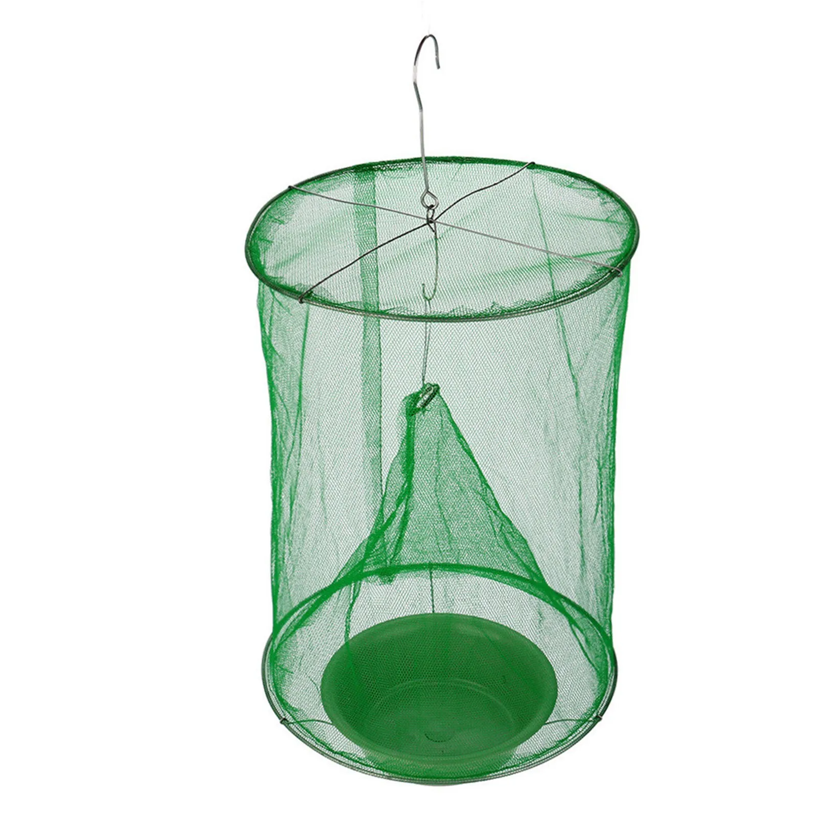 Hanging Flies Net Traps Reusable Folding Insects Pest Traps Practical Outdoor Fly Catcher Pest Control Tool for Courtyard Garden