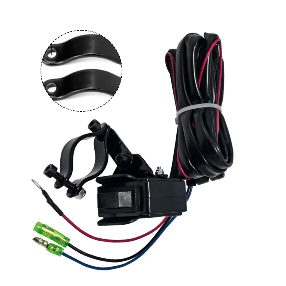 

Переключатель управления лебедкой, 12 В, переключатель лебедки с монтажным кронштейном, кулисный переключатель управления лебедкой для UTV, релейный рычаг, переключатель для большого пальца