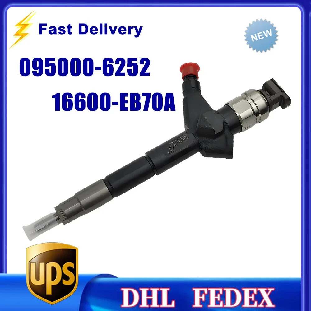 

Diesel Fuel Injector 095000-6252 16600-EB70A For N/i-s/s-a/n YD25DDTI N/a-v/a-r/a D22 D40