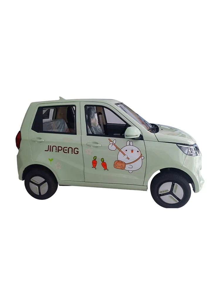 Customized new Jinpeng Aimi electric car electric sedan for adults, household use, dual-purpose lithium battery, fully enclosed