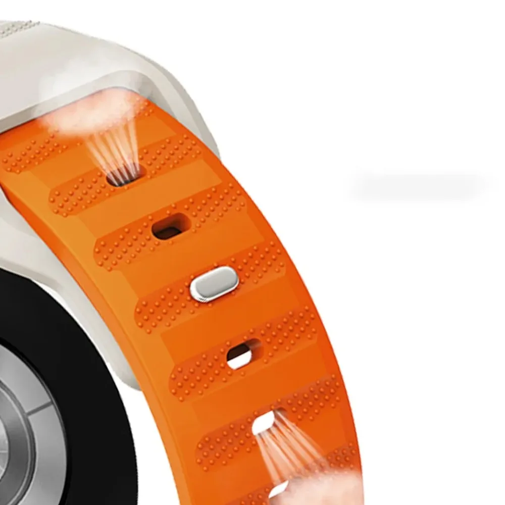 Dot Texture Sport Silicone Band For Samsung Galaxy Watch 9 8 40mm 44mm 8 Classic 46mm Breathable Airflow Holes Sweatproof Women