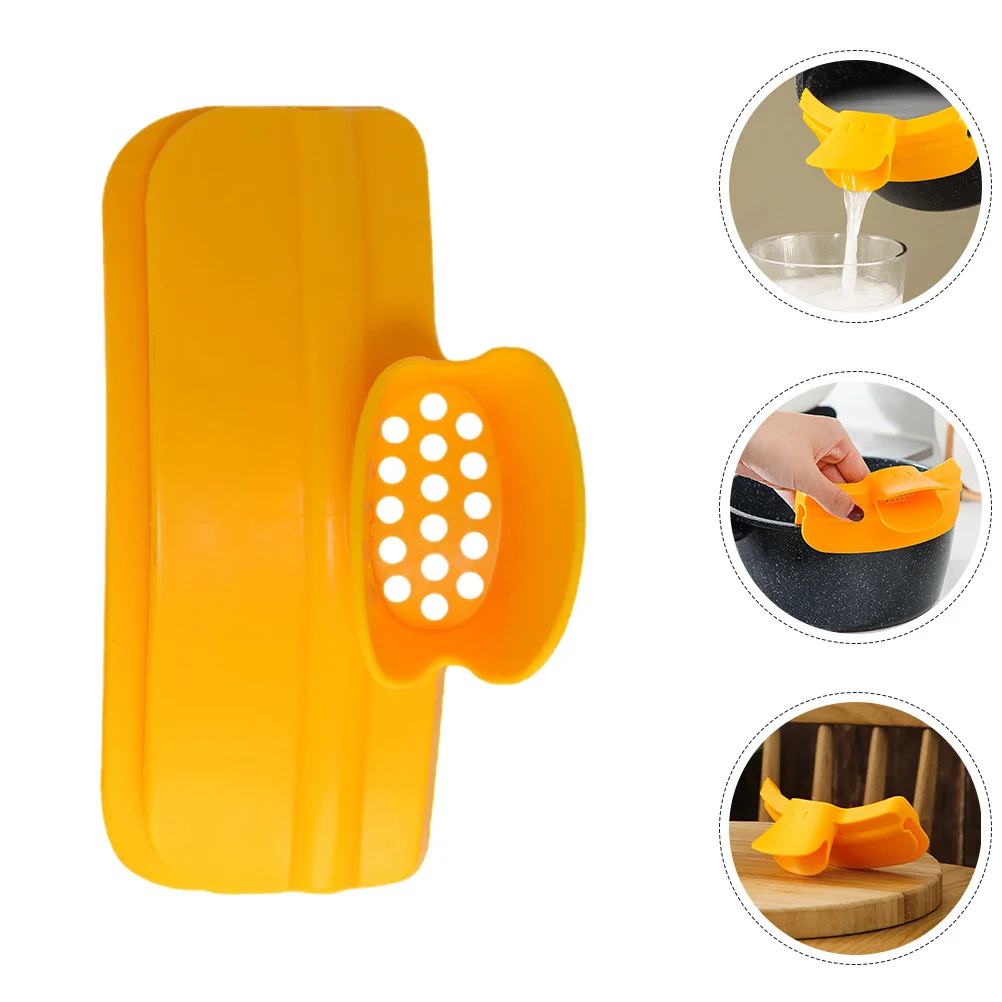 

2Pcs Pot Edge Pouring Funnel Clip on Anti-Spill Soup Spout for Pots Pans Kitchen Accessories Pot Edge Pour Soup Funnel