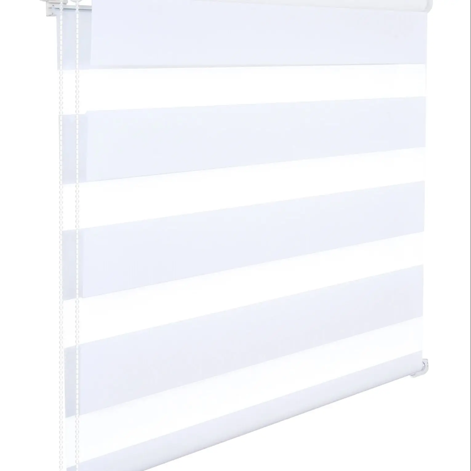WOLTU Durchscheinender Doppelrollo, Schattierung, staubdicht, doppelschichtig, Fenster-Verdunkelungsvorhang für Schlafzimmer und Wohnzimmer