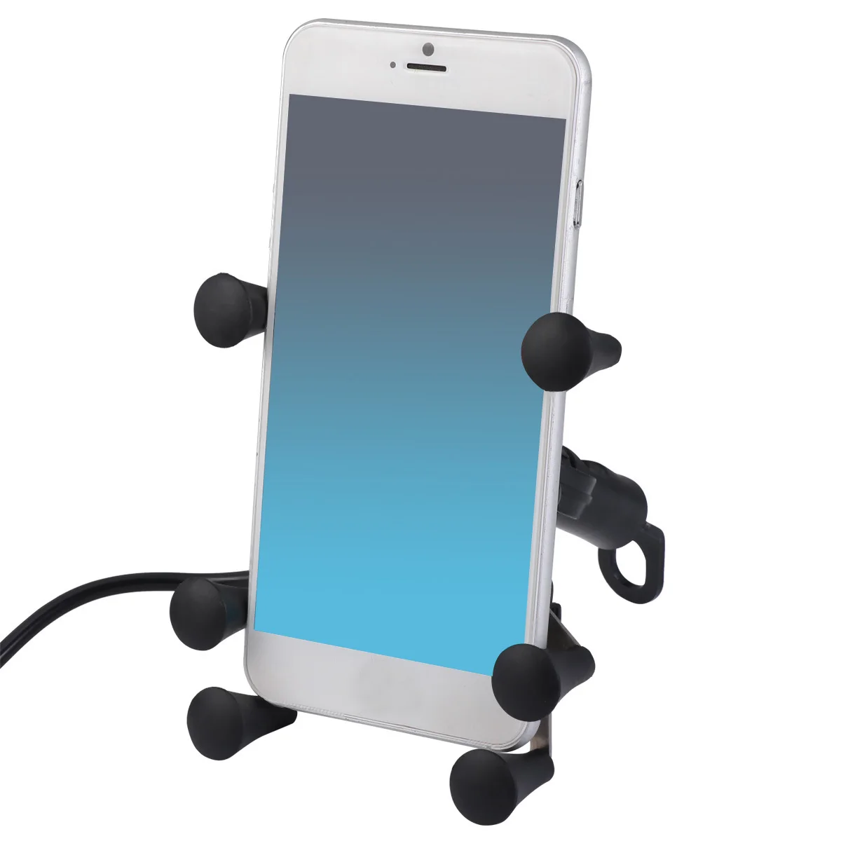 

Mobile Phone Stand Mount for Motorbike Handle Bracket 6Claw Anti Theft Hand Grip Holder Case 1PC