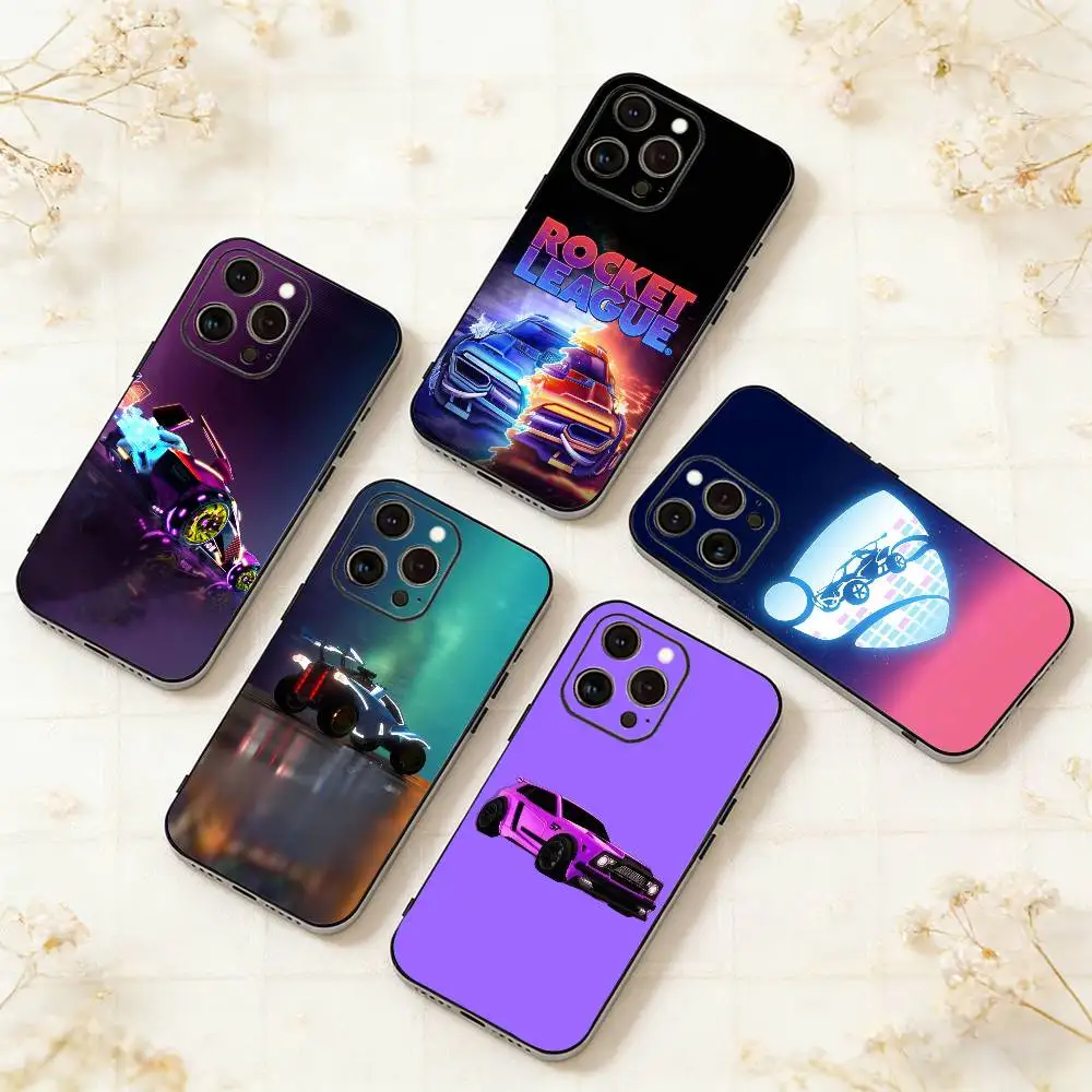 

Game R-Rocket L-League Phone Case For iPhone 17,16,15,14,13,12,11 Plus,Pro Max,XS,Soft Silicone Black Cover