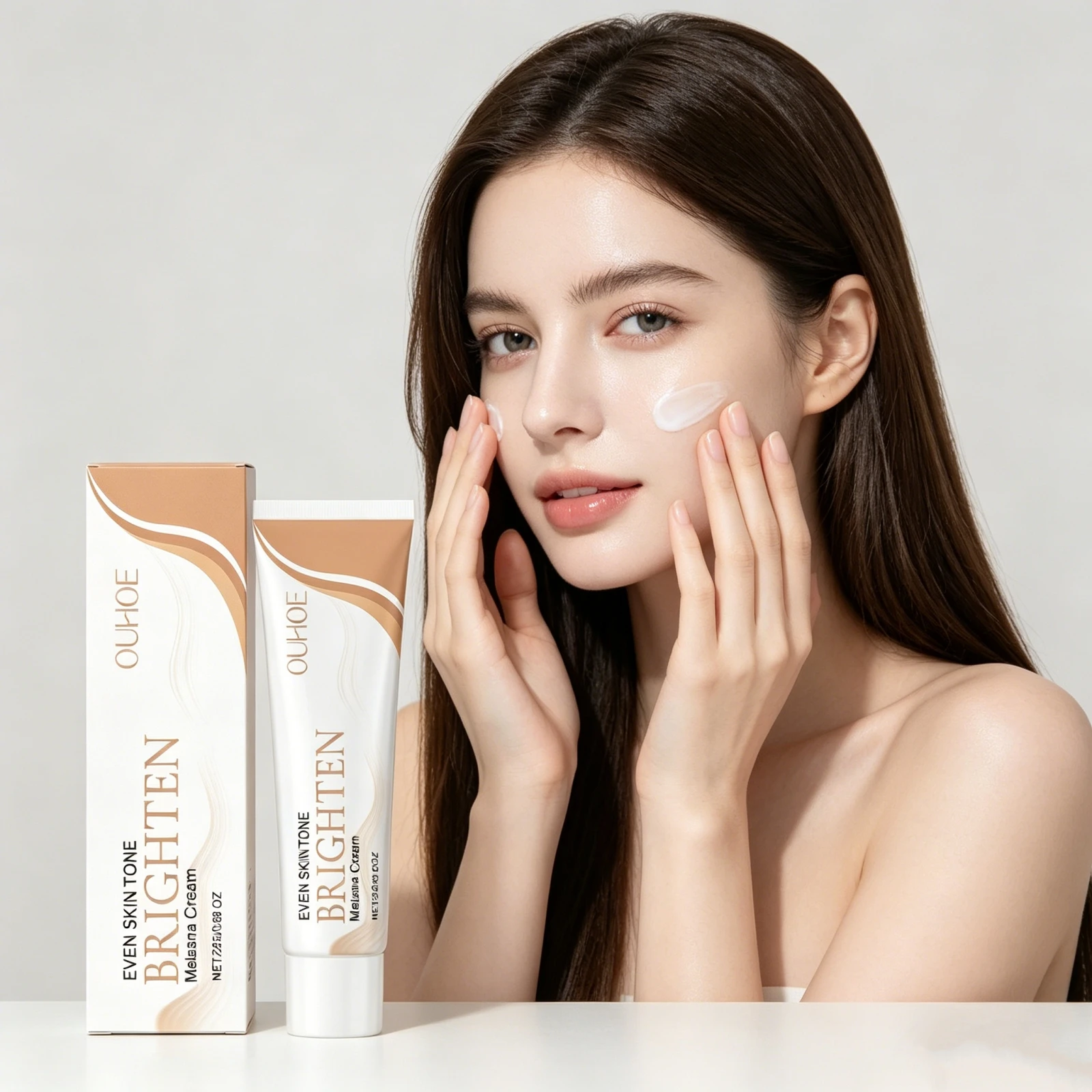 Brightening Glow Cream Fade Melasma Dark Spots Reduce Dullness Even Skin Tone Lightweight Hydrating Brighten Moisturizing Cream