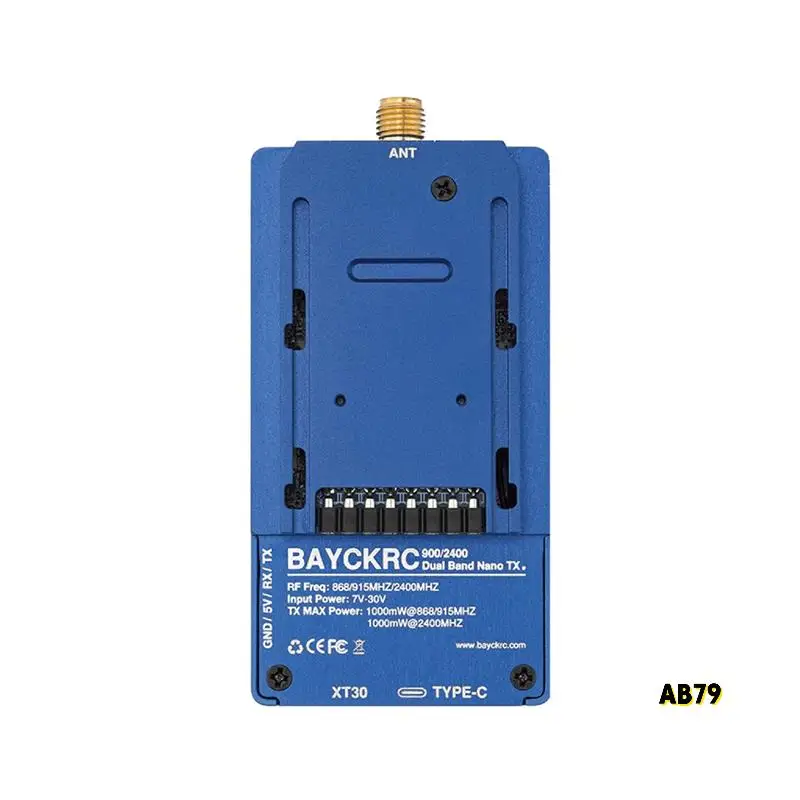 

C3 NANO TX 915M/2.4G Dual-Frequency Switching With Nano To Micro Adapter Box For FPV Long Range Drone DIY Part