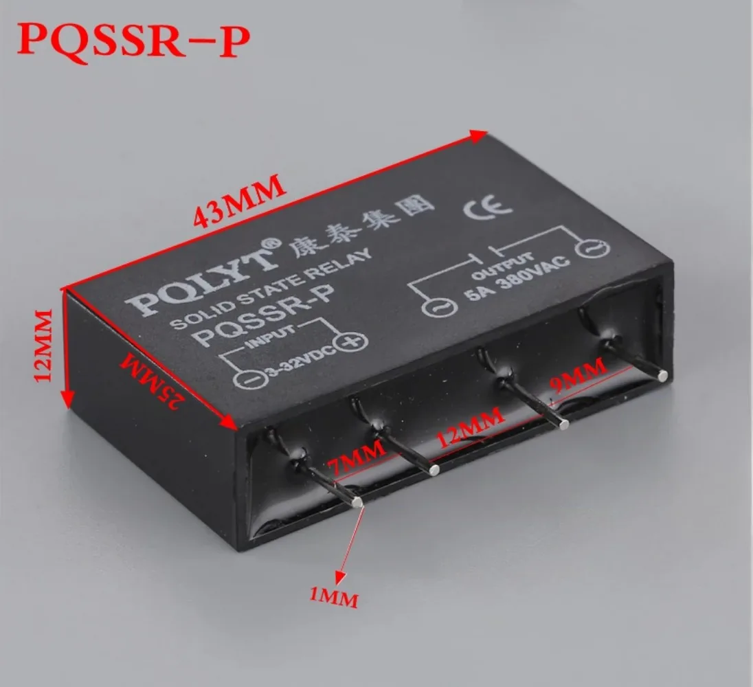 Welded Small Solid State Relay PQSSR-P-DA (5A) SSR JGX-3F JGX-5F PCB Installation