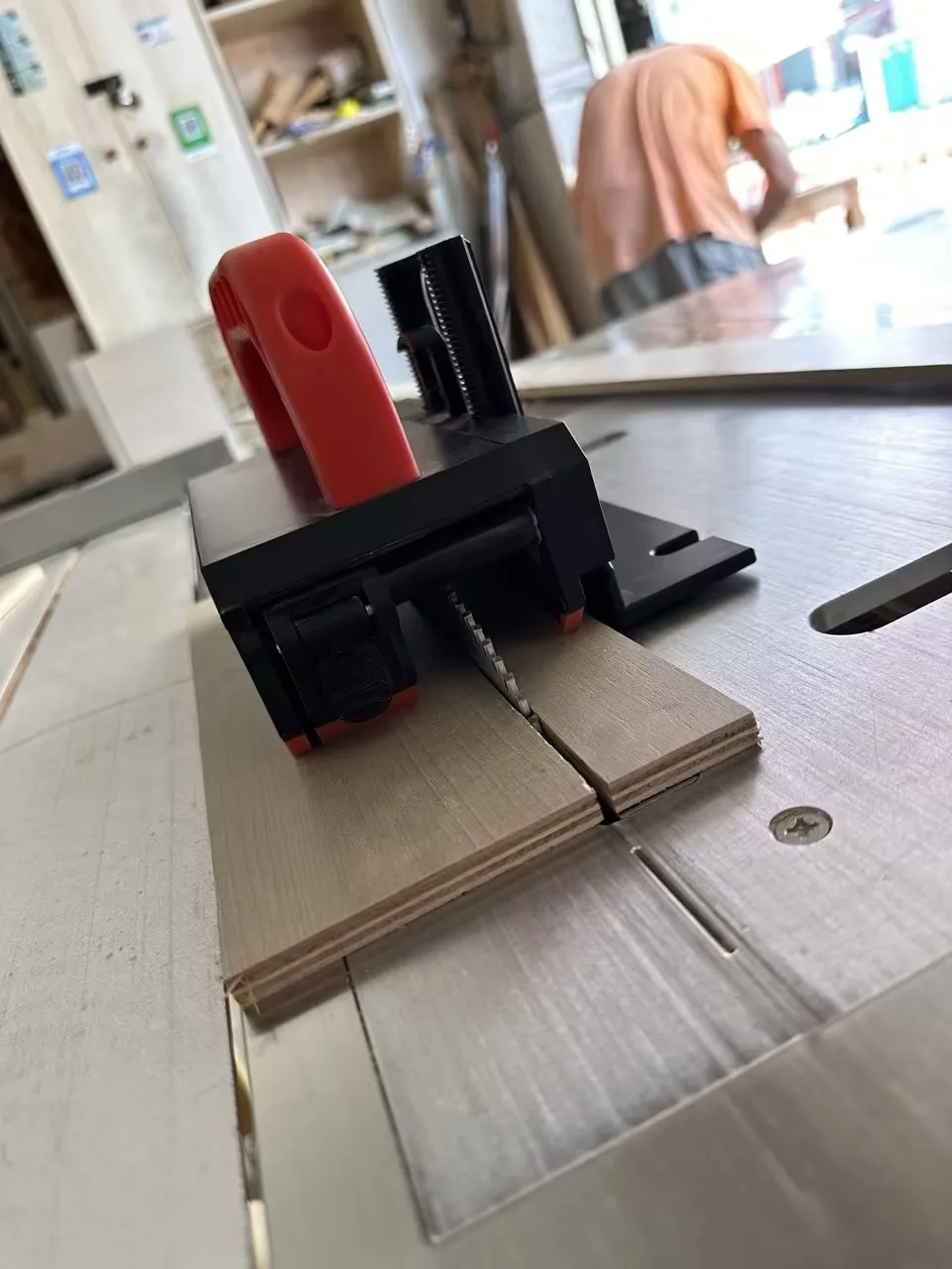 Imagem -03 - Mesa Ajustável Saw Push Block Pusher Acessórios para Carpintaria Desktop Ejector Seguro e Estável para Router Banda