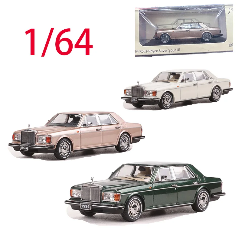 

GFCC Diecast 1/64 Scale Rolls Royce Silver Spur 1994 Alloy Car Model Toys for Boys Gift