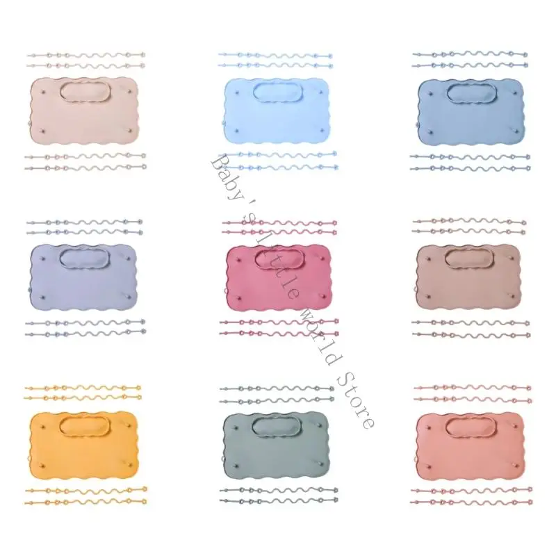 

Silicone Tablemats Kids Placemats Baby Feeding Plate for Toddlers B2EB