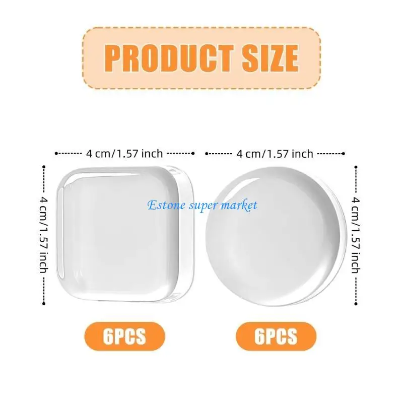 090B 2 مجموعة سدادات حماية لاصقة لمقبض الباب الشفاف #6