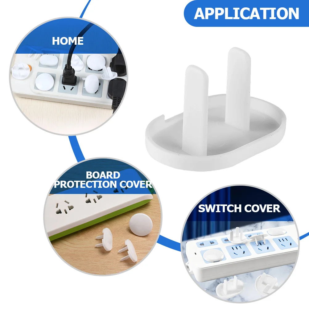 

40Pcs Childproof Socket Cover Premium ABS Anti-Electric Shock Safety Outlet Plug Covers for Baby Proofing Home Use