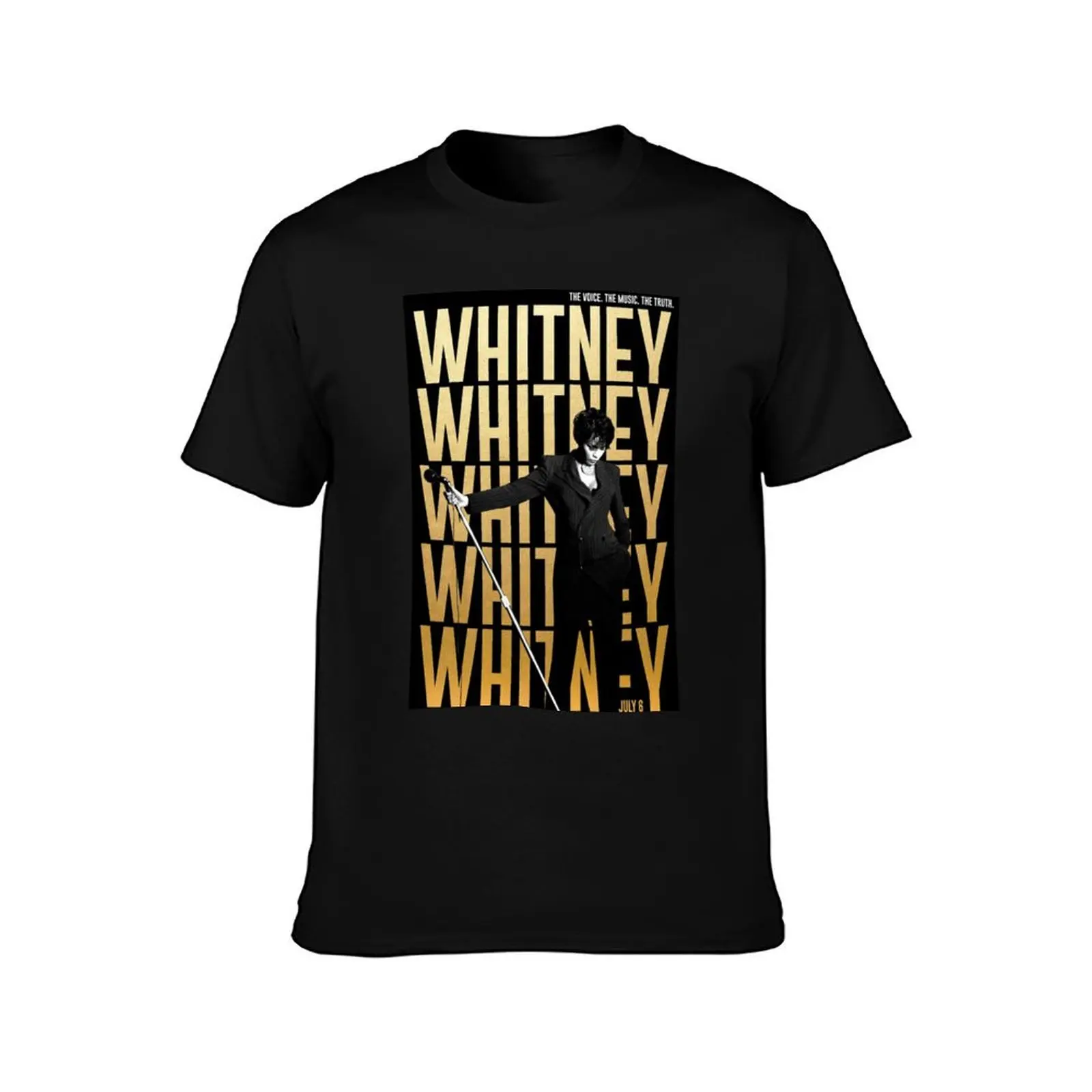 whitney houston new design for you T-Shirt Summer Casual Cotton Tee Oversized Streetwear Tops Vintage Graphic Print